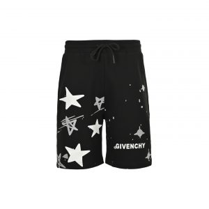 Star print shorts - L, Black