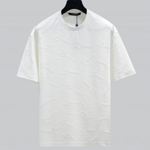 Washed cotton devoré graphic T shirt - M