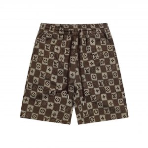 Jacquard Knit Shorts - XL, Brown