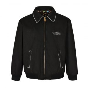 Suede bomber jacket - M, Black