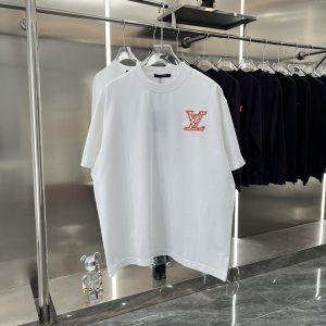 Summer embroidered short-sleeved T-shirt - XXL, White