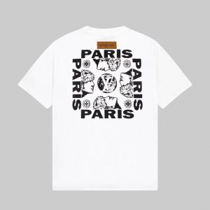 Double-Sided Letter Print T shirt - White, S