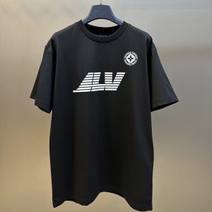 Lettering Printed Cotton Short Sleeves - M