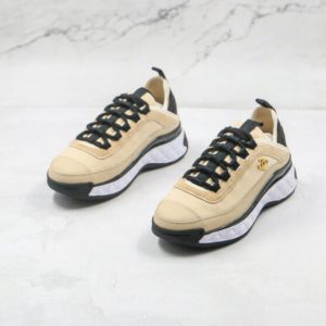 Chanel Logo Low Top Sneakers Ivory G35617 - 37 Eu 6 Us 24 Cm 9 4 In