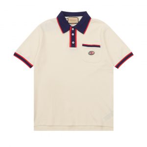 Pocket embroidered short-sleeved polo shirt - XS