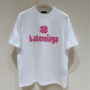 Fashion loose-fitting cotton short-sleeved T-shirt - M, White