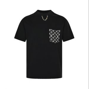 Denim Pocket Short Sleeve T-Shirt - XS, Black