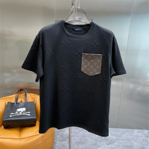 New Jacquard Pocket T-shirt - M, Black