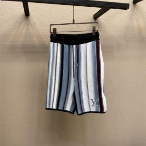 Striped Crochet Shorts - M