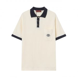 Pocket embroidered small logo knitted Polo - S, White