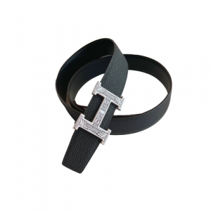 Hermes Touareg Leather Belt Black 38mm