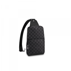 Louis Vuitton Avenue Slingbag Damier Infini Onyx Silver 31Cm N40097