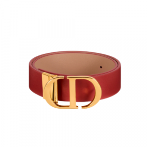 Gucci Calfskin Monogram White Belt Gold Metal 3.5Cm - 80 Eu 95 Cm
