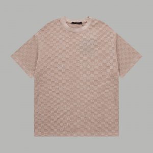 All-over jacquard mosaic T-shirt - S, Pink