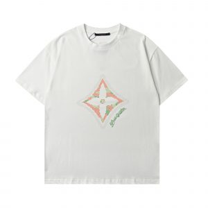 Colored diamond geometric graphic T-shirt