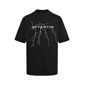 Reflective lightning print T-shirt