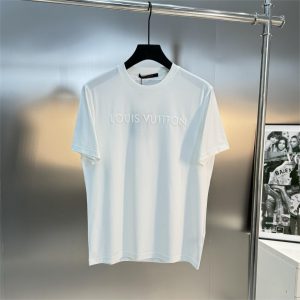 Letter foam round neck short sleeve T-shirt - XXL, White