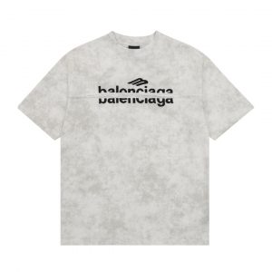 Distressed embroidered lettering T-shirt - M, White