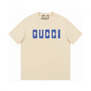 Simple Printed T-Shirt - L, BEIGE