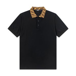 New high quality lapel Polo shirt - S, Black