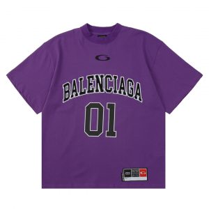 01 Lettering Distressed T-shirt - Purple, S