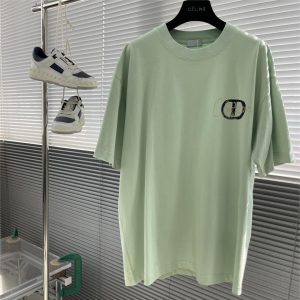Dio 25s hand-painted signature logo round neck T-shirt - Green, L