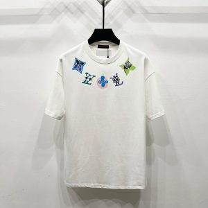 Starry sky cartoon T-shirt - L, White