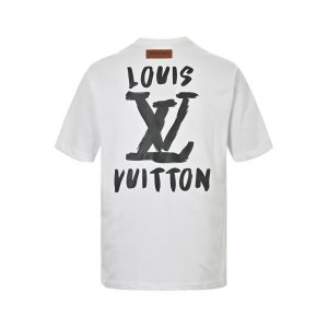 Hand-painted large letters T-shirt - XL, White