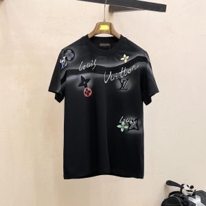 Hand-painted fashionable T-shirts - M, Black