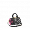 Louis Vuitton Black/White Monogram Empreinte Speedy Bandouliere 20 Bag