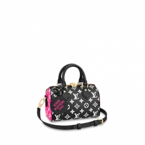 Louis Vuitton Black/White Monogram Empreinte Speedy Bandouliere 20 Bag