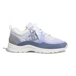 Chanel Wmns Suede Calfskin Sneakers Sky Blue G37136 - 36 Eu 5 Us 23 5 Cm 9 2 In