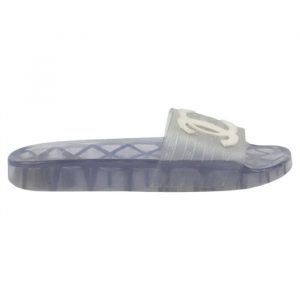 Chanel Cc Glossy Transparent Slippers - 39 Eu 8 Us 25 Cm 9 8 In