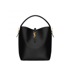 Saint Laurent Le 37 In Shiny Leather Black 25Cm